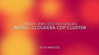 How to Create an AWS EC2 Instance and Install Cloudera CDP Cluster StepbyStep Guide [upl. by Mcbride]