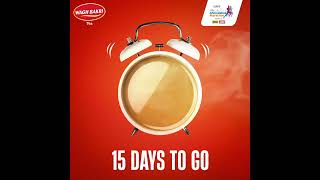 ⏳ 15 days to go but first energise with Wagh Bakri ☕ [upl. by Atterbury]