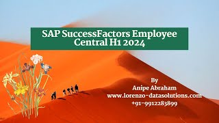 SAP SuccessFactors Employee Central H1 2024 successfactors [upl. by Yerffej74]