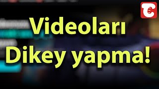 Yatay videoları dikey videoya çevirme [upl. by Certie]