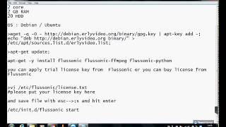 flussonic 47 installation steps on ubuntudebain [upl. by Anatlus889]