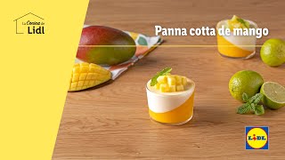 Panna cotta de mango 🥭 🍮  Recetas de postres  Lidl España [upl. by Lathrope]