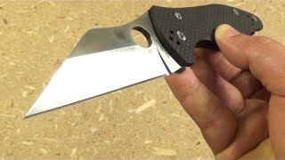 Spyderco Yojimbo 2 Folder S90V and Carbon Fiber Model [upl. by Haslam]