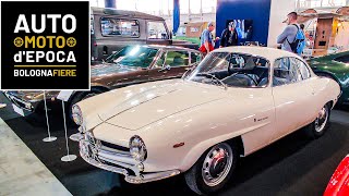 AUTO MOTO DEPOCA BOLOGNA 2023 ALFA ROMO GIULIA GIULIETTA E SPIDER OLD TIMER  AUTO STORICHE [upl. by Roselani]