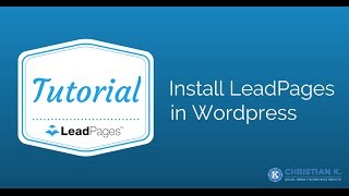 How to install LeadPages in Wordpress [upl. by Losse557]