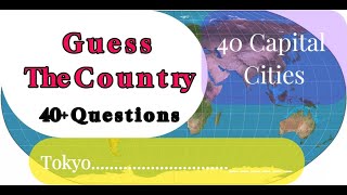 40 Questions How is Your General Knowledge Capital City of world Countries geography quiztime [upl. by Onitnerolf]