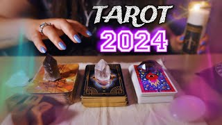 ASMR TAROT 🔮 cómo será tu año 2024 eligeunacarta ✨ PODEROSOS mensajes para ser FELIZ 🌟 [upl. by Klina]