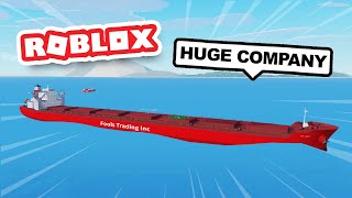 BIGGEST Ore Cargo Ship in Roblox Shipping Lanes [upl. by Rotow]