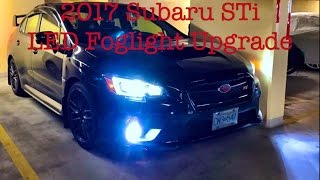 2017 Subaru STi  SubieLEDcom LED Fog Lights [upl. by Nrojb636]