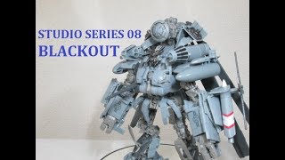 【TF玩具レビュー】トランスフォーマー・スタジオシリーズ SS08 ブラックアウト ／ Transfomers Studio Series 08 BLACKOUT [upl. by Bonni238]