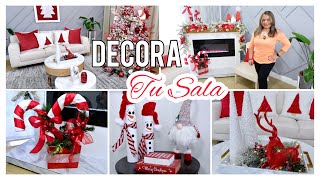 COMO DECORAR TU SALA COMO DE REVISTA PARA NAVIDAD 🎄CAMBIO COMPLETO 😍RINCONCITO ESPECIAL [upl. by Anuahsed527]