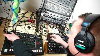 Saturday Techno Jam 30122023 roland tr8s moog dfam behringer pro1 crave [upl. by Etiuqal]