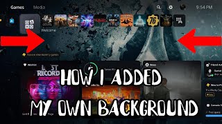 HOW I ADDED MY OWN PS5 WELCOME HUB BACKGROUND [upl. by Frendel]