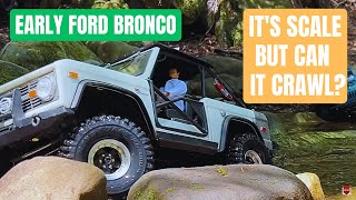 Axial Early Bronco test mods and upgrades  SCX10 iii Early Ford Bronco rc crawl [upl. by Adnoral776]