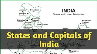 States and Capitals of India  Updated List 2024 [upl. by Galina47]