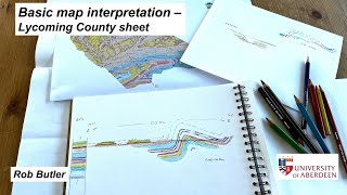 Basic map interpretation  Lycoming County sheet [upl. by Stranger]