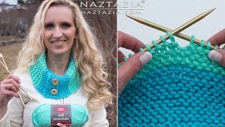 HOW to KNIT  KNITTING for BEGINNERS by Naztazia [upl. by Trinetta]