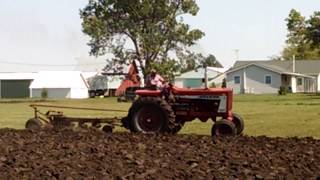 Farmall 806 diesel plowing alfalfa ground [upl. by Lerud]