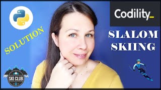 SLALOM SKIING Codility Exercise Test Solution Explained  Full Tutorial Explanation  in Python [upl. by Holmann]