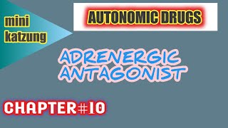 Revision of adrenoceptor blockers  chapter10 mini katzung [upl. by Lebisor461]