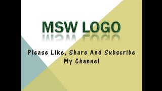 MSW Logo  class 3  Logo Programming Language [upl. by Suchta]