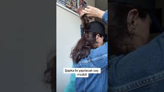 saç sapka hair hairtutorial sacmodelleri [upl. by Marlena107]