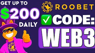 ROOBET PROMO CODE  WEB3 up to 200 BONUS DAILY roobet promo code 2024 [upl. by Reld418]