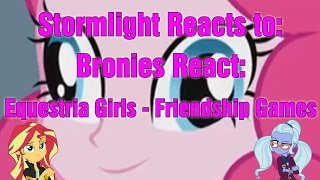 Stormlight Reacts to Bronies React Equestria Girls  Friendship Games [upl. by Petey]