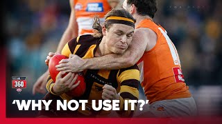 Frustrating Hawks ‘creating’ headhighs  AFL 360  Fox Footy [upl. by Drahcir]