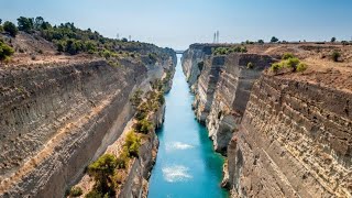 Corinth Canal Isthmus Greece [upl. by Mirisola]