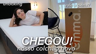 CHEGOU NOSSO COLCHÃO NOVO  TUDO SOBRE O COLCHÃO EMMA  EMMA COLCHÕES VALE A PENA [upl. by Silvie526]