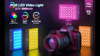 Pocket size RGB Led video light Color Temperature2800K8500K  FLASHOOT FL30 [upl. by Fruma]