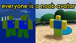 Roblox made EVERYONE a noob avatar [upl. by Blakely]