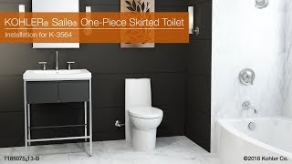 Installation  Saile OnePiece Skirted Toilet [upl. by Esilanna]