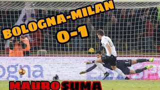 Mauro Suma impazzisce al gol di Pasalic all89 in BolognaMilan [upl. by Michelina]