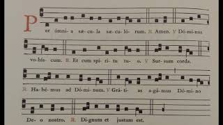 Preface of the Nativity  Chant practice video for TLM Missa Cantata [upl. by Wyndham]