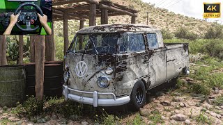 Rebuilding Volkswagen Type 2 Combi Double Cabin  Forza Horizon 5 Logitech G29 Gameplay [upl. by Nalyak]