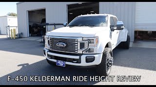 Ride Height KELDERMAN Air Suspension 2022 Ford F450 Platinum Reserve Edition REVIEW [upl. by Eldon]