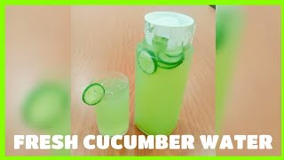 FRESH CUCUMBER WATER l How to make cucumber Lemonade l Agua Fresca [upl. by Ramyaj]