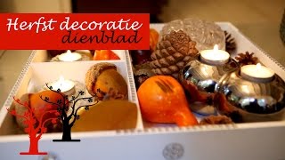 Herfst decoratie dienblad maken DIY [upl. by Rudman]