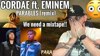 Industry Ghostwriter Reacts to Cordae  Parables Remix FT Eminem REACTION THOSE SCHEMES [upl. by Burdett]