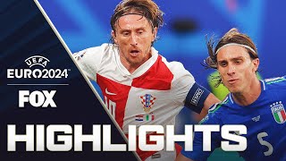 Croatia vs Italy Highlights  UEFA Euro 2024 [upl. by Edrock]