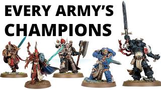 Ranking Every Warhammer 40K Factions CHAMPION Units [upl. by Nama991]