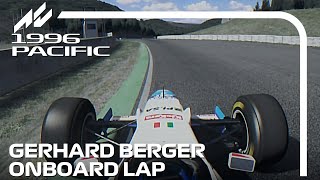 F1 1996 Aida  Gerhard Berger Onboard  assettocorsa [upl. by Heyde833]