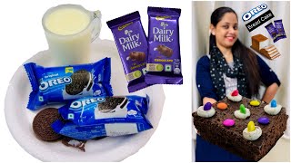 Chocolate Oreo Cake  5 mins Bread Cake with Oreo  Selines Recipes [upl. by Hayotal]