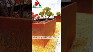 Wholesale outdoor corten steel planter for garden and landscapeplanter planterpot [upl. by Karolina]