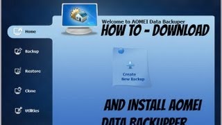 How To  Download And Install AOMEI Backupper [upl. by Yelkcub]