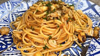 SPAGHETTI ALLO SCOGLIO CON 7 EURO PER 46 PERSONE CON PREPARATO SURGELATO [upl. by Gaul400]