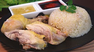 30Min Chicken Rice by Rice Cooker  EASY Hainanese Chicken Rice [upl. by Lered568]