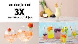 Cocktails amp mocktails snelle zomerse drankjes  3 recepten  Allerhande [upl. by Gilford]